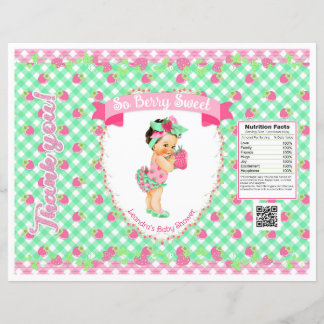 Baby Theme Rosa & Mint Gingham Chip Bag