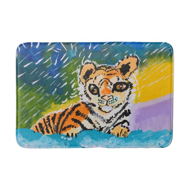 Baby Tiger "Art by Kids" Badrumsmatta (Framsidan)