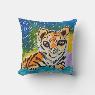 Baby Tiger "Art by Kids" Kudde