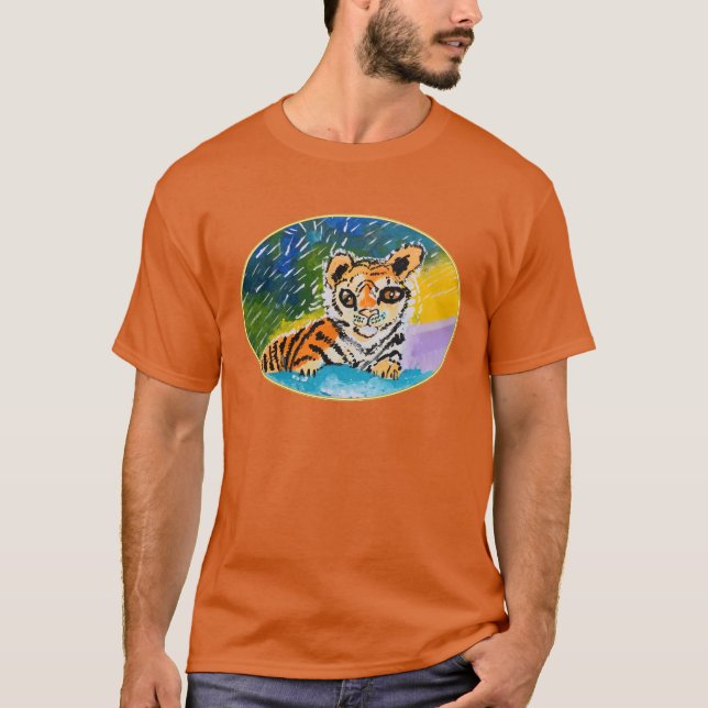 Baby Tiger "Art by Kids" T Shirt (Framsida)