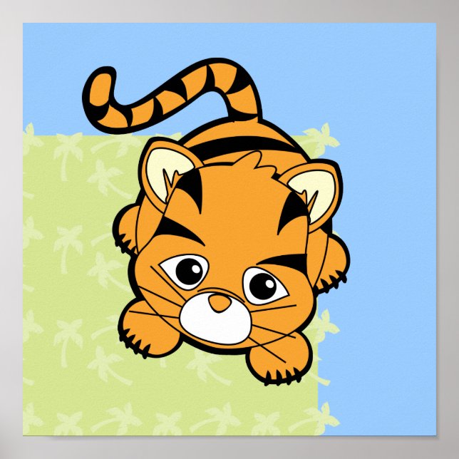 Baby Tiger Cutie Poster (Framsidan)