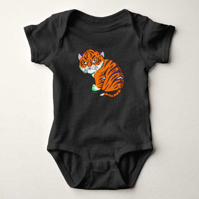 Baby Tiger-kroppsdrädräkt T Shirt (Framsida)