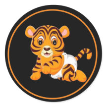 Baby Tiger med Diaper