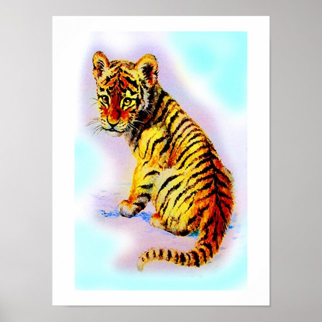 Baby tiger poster (Framsidan)