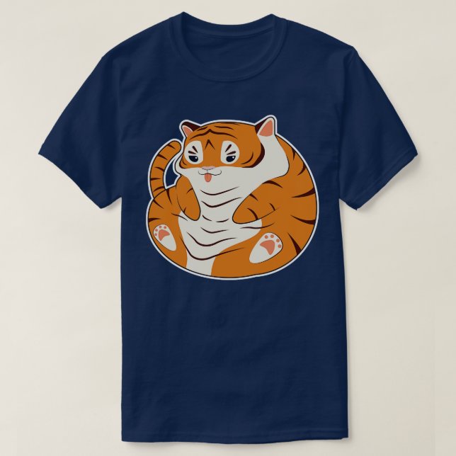 Baby Tiger roligt T Shirt (Design framsida)