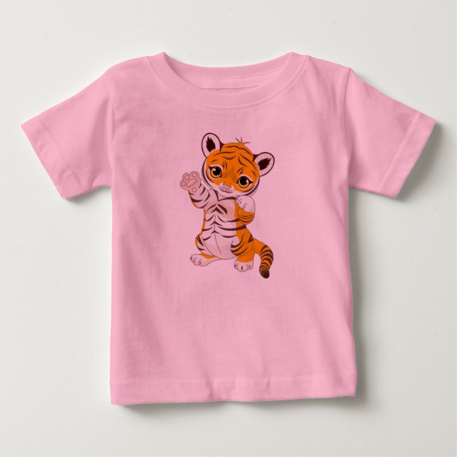Baby Tiger T Shirt (Framsida)