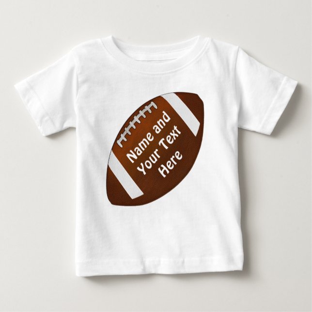 Baby till Småbarn Personlig Football Jerseys T-shirt (Framsida)