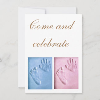 Baby Tillkännage Platt Semestkort Julkort