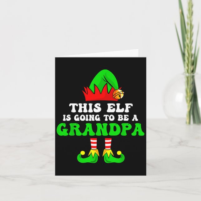 Baby Tillkännage Xmas Tee Denna Tomte Kommer Att V Kort (Framsida)