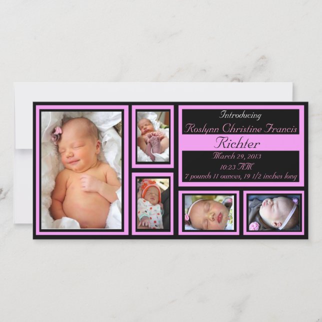 Baby-tillkännagivandet - Rosa Meddelande (Framsida)