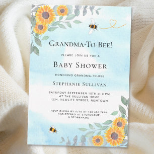 Baby-to-Bee Baby Shower Inbjudningar
