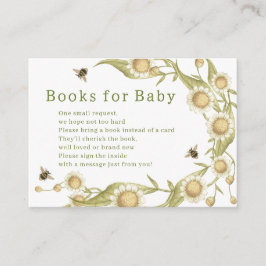 Baby to Bee Bokar for Baby Shower Tilläggskort