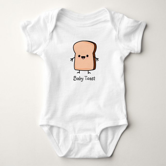 Baby Toast Bröd T Shirt (Framsida)