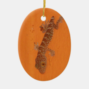 Baby TOK Gecko Julgransprydnad Keramik
