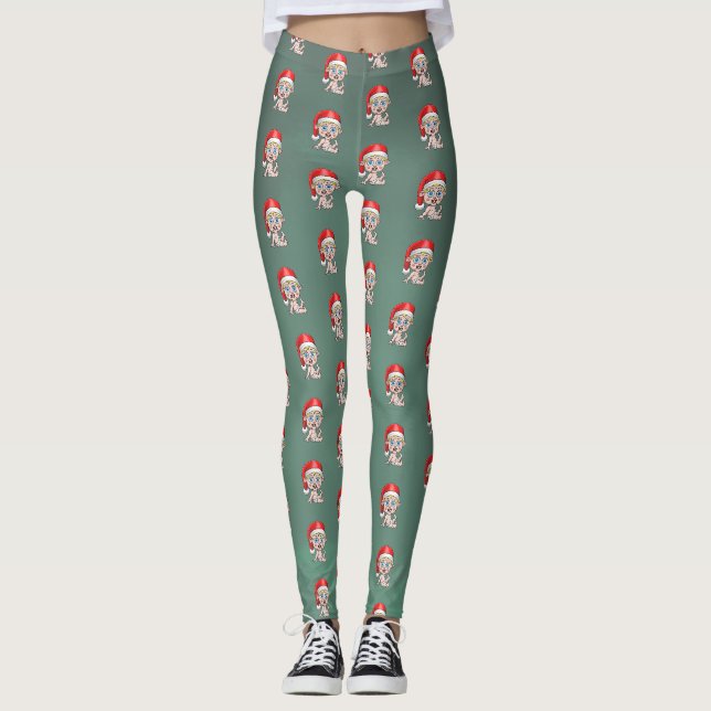 Baby Tomte Jul Leggings (Framsida)