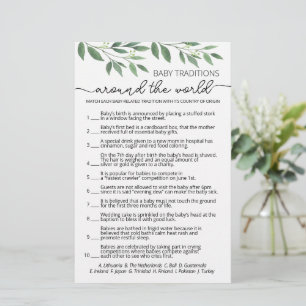Baby Traditions Baby Shower-spel med svar