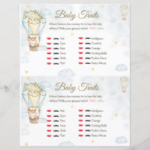 Baby Traits Baby Shower-spel
