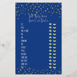 Baby Traits Little Star Baby Shower Game