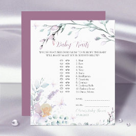 Baby Traits | Vattenfärgsblomma för babyvisningssp