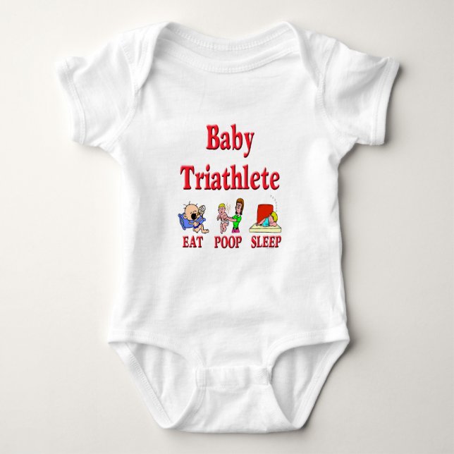 Baby Triathlete Tröja (Framsida)