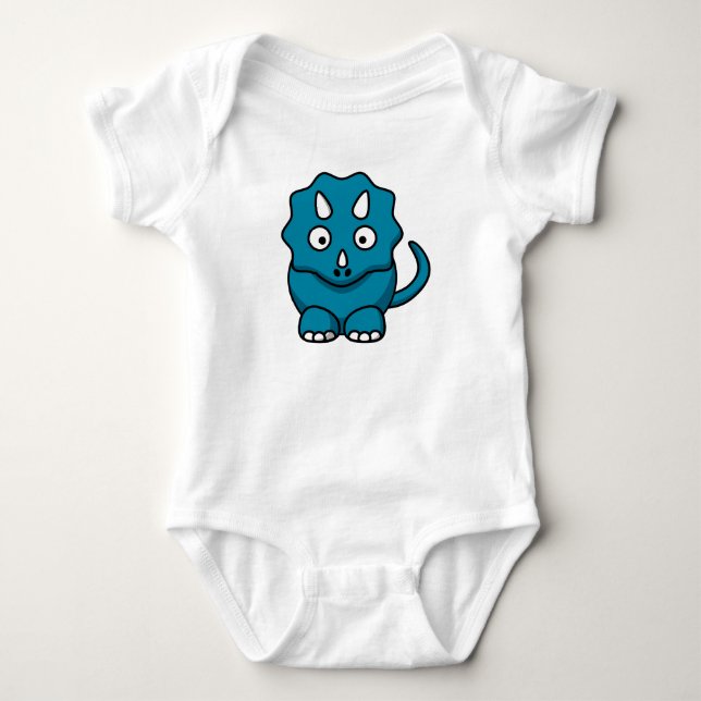 Baby Triceratops Tee Shirt (Framsida)