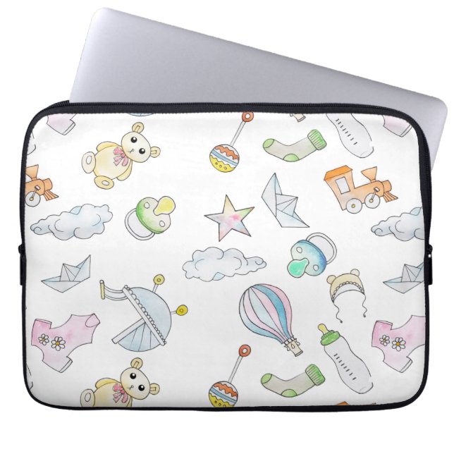 Baby Trinkets Laptop Fodral (Framsidan)