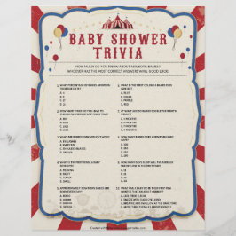 Baby Trivia [Circus-tema] Brevhuvud