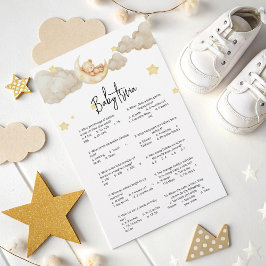 Baby Trivia Game Over the Moon Baby Shower