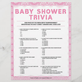 Baby Trivia [Luxury Snöre [Rosa] Brevhuvud