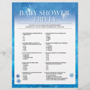 Baby Trivia [Snöblått] Brevhuvud