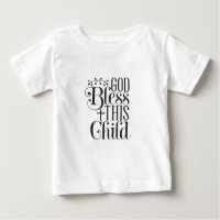 Baby Tröja Kläder Kristna Gud Välsigna Detta Barn