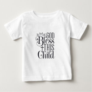 Baby Tröja Kläder Kristna Gud Välsigna Detta Barn