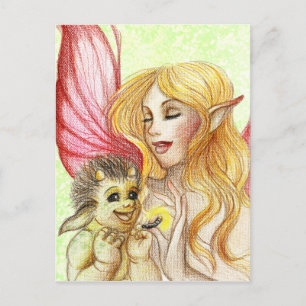 Baby Troll Vykort