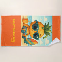 Baby TropiCool Tony - Ananasimperiet Strandhandduk
