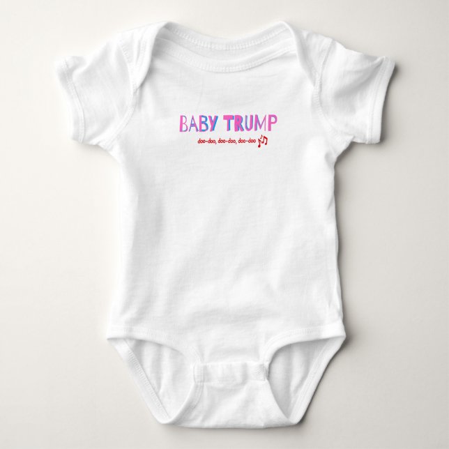 Baby Trump-dräkt, Girls MAGA-babydräkt T Shirt (Framsida)