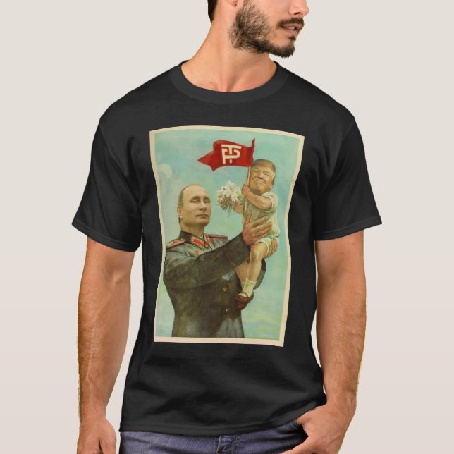 Baby Trump Russia Putin Poster T Shirt (Framsida)