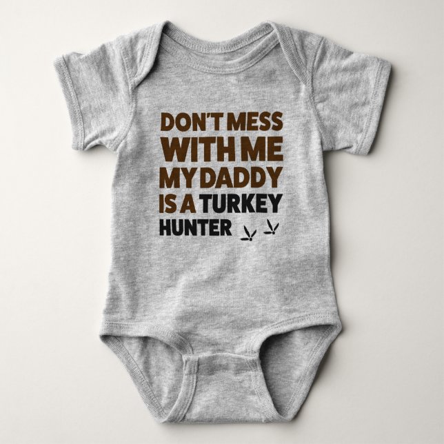 Baby Turkiet Hunting Jersey Bodydrät Shirt T Shirt (Framsida)