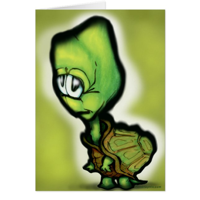 Baby Turtle Hälsningskort (Framsidan)
