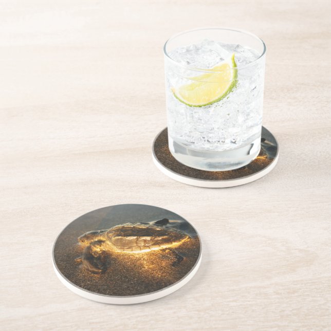 Baby Turtle Underlägg Sandsten (Sidan)