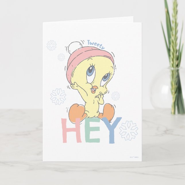 Baby TWEETY™ Hej Snö Kort (Framsida)