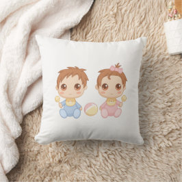 Baby Twillingar Boy and Girl Kudde
