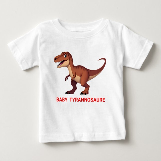 Baby Tyrannosaure T Shirt (Framsida)