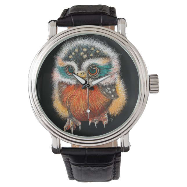 Baby Uggla Art Armbandsur (Framsida)