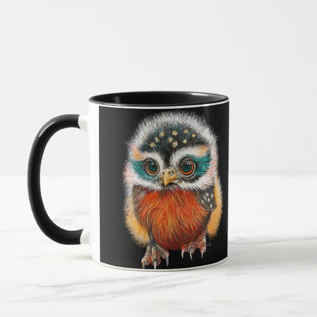 Baby Uggla Art Mugg (Vänster)