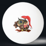 Baby Uggla i julklapp och Gift Ping Pong Boll<br><div class="desc">Ping Pong Bollar med Cute Baby Uggla i julklapp och gåva - Tecknad Bird Painting Funny Collection - Välj / lägg till din unika text / Namn / Färg - Gör din Speciella Ping Pong Boll Gift - Ändra storlek och flytta eller ta bort / lägg till inslag - bild...</div>