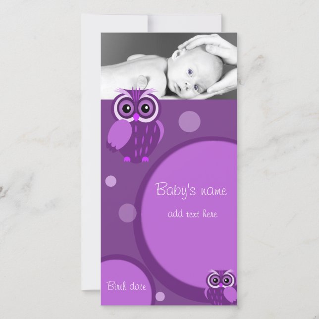 Baby Uggla meddelande (Framsida)