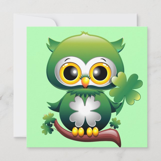 Baby Uggla St Patrick Paddy Tecknad (Framsida)