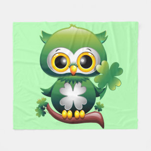 Baby Uggla St Patrick Paddy Tecknad Fleecefilt