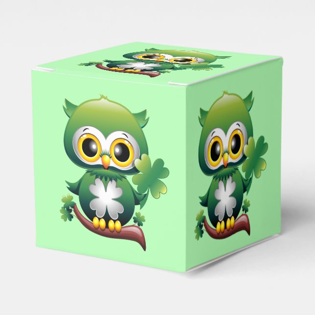 Baby Uggla St Patrick Paddy Tecknad Presentaskar (Framsidan Sidan)