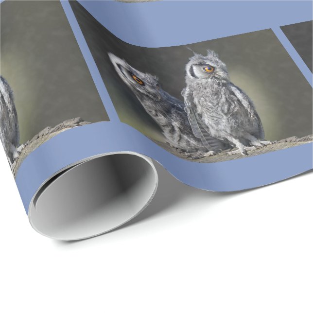 Baby Ugglor Inpackningspapper Presentpapper (Rullad Hörn)